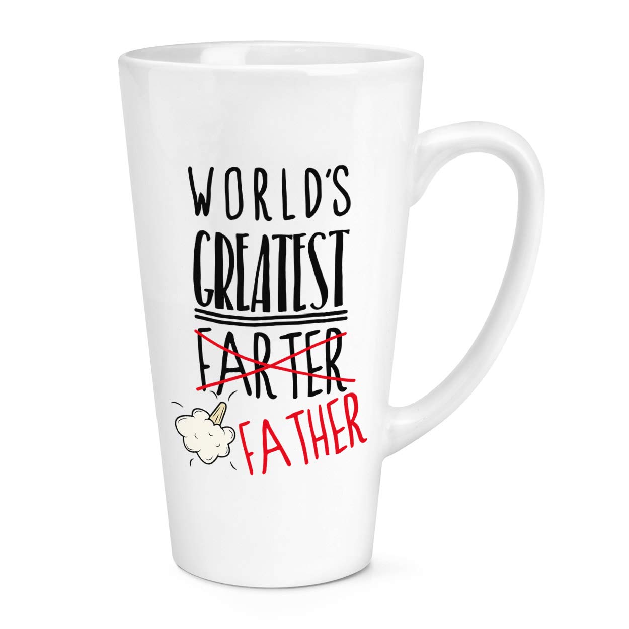 World's Greatest Farter Father 17oz Large Latte Mug Cup