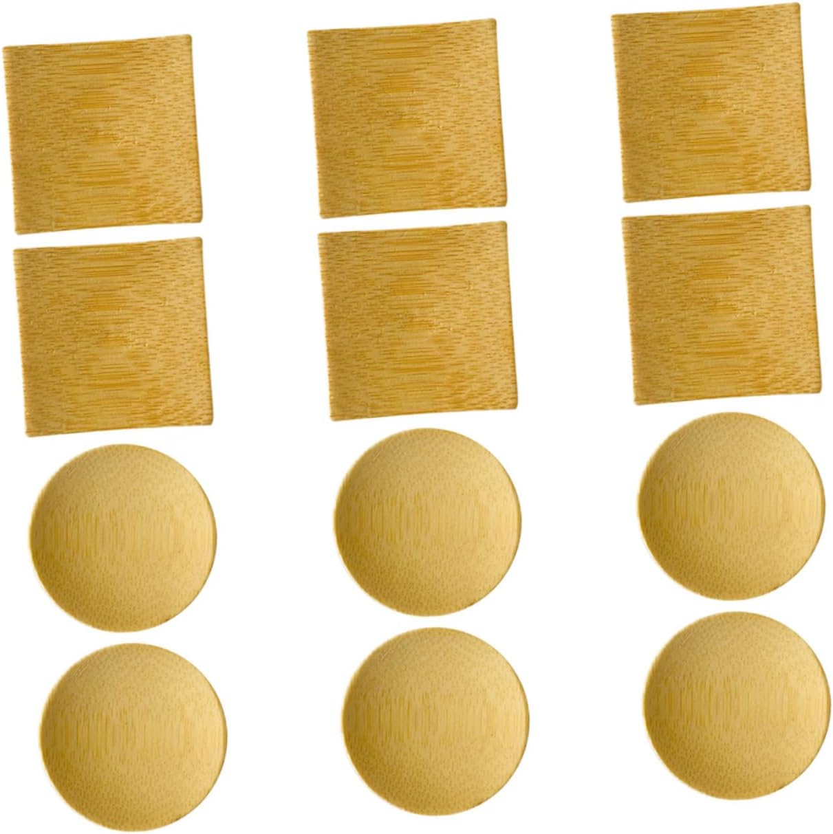 SOLUSTRE Elegant Bamboo Sauce Dishes Piece Set for Snack Platter Side Dish Bowls Dipping Seasoning