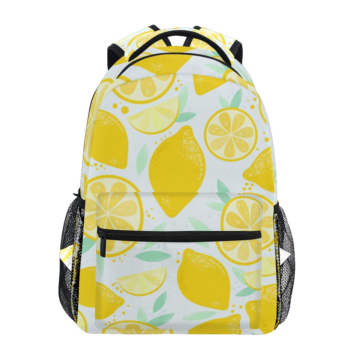 hengpai Lemon Yellow Backpacks College School Book Bag Travel Hiking Camping Daypack