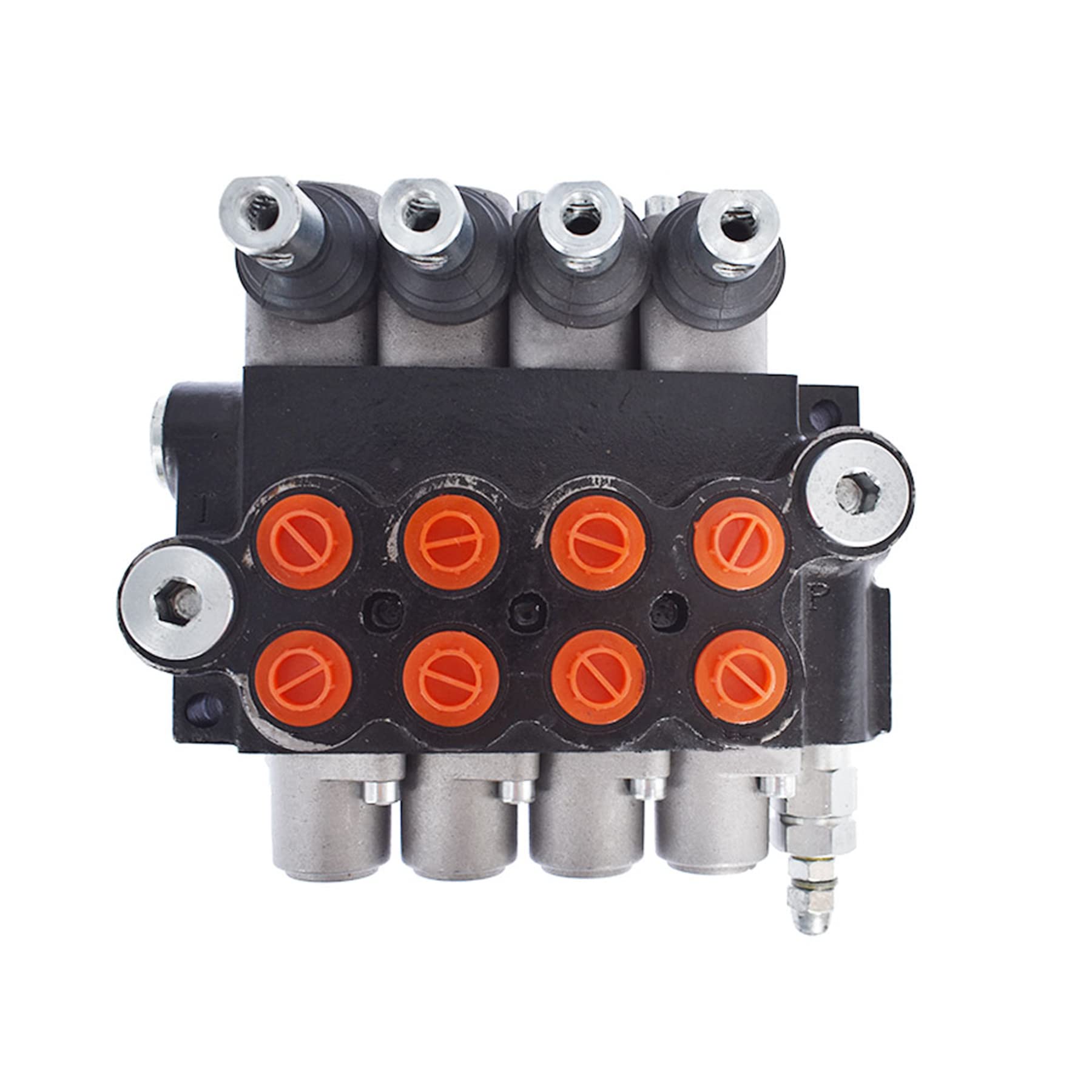 Hydraulikventil 4-Spulen-Hydraulik-Wegeventil doppeltwirkendes Steuerventil 11 gpm 3625 psi SAE-Anschlüsse