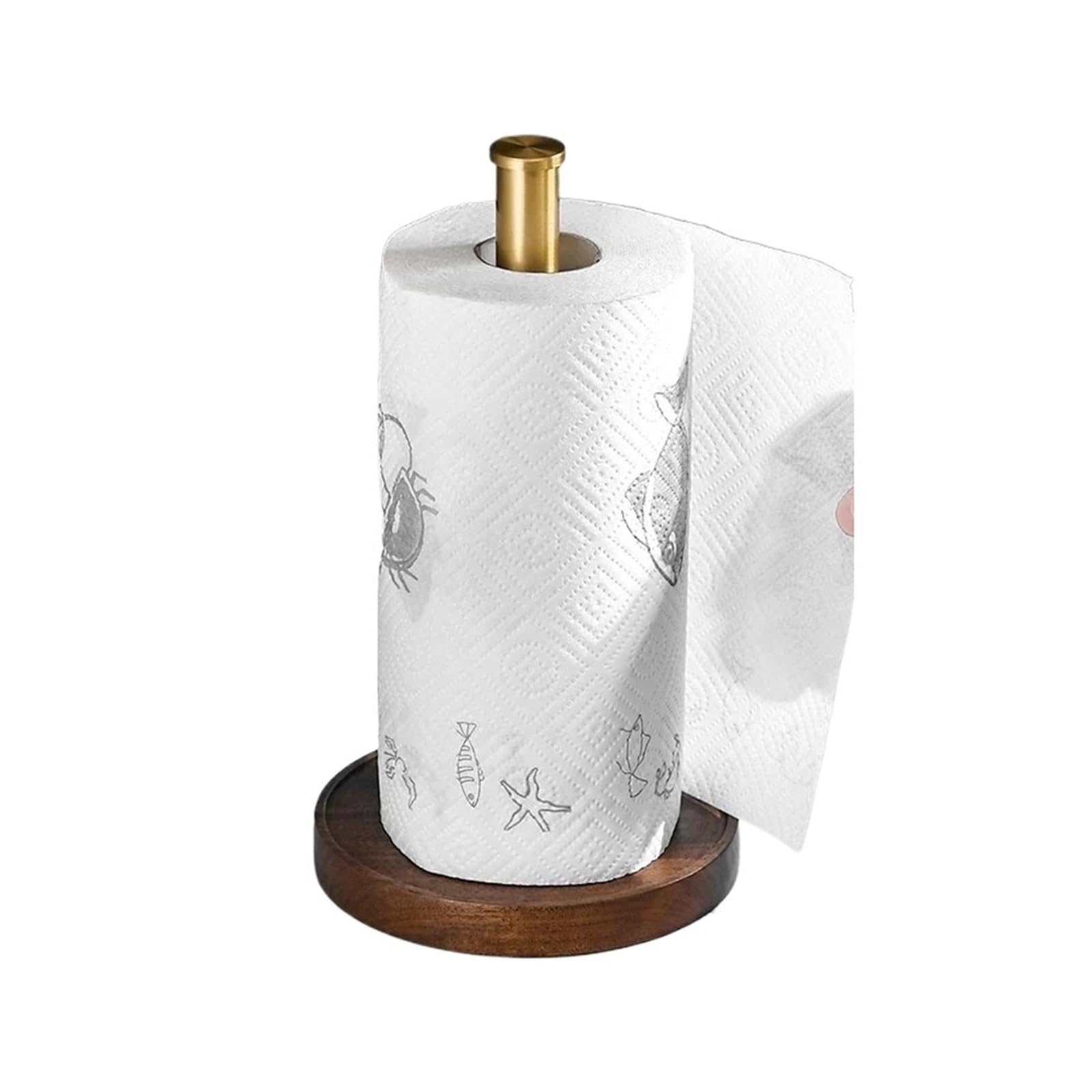 Roll Holder Towel Holder Desktop Vertical Rolling Paper Kitchen Absorbent Hanging Shelf No Punching