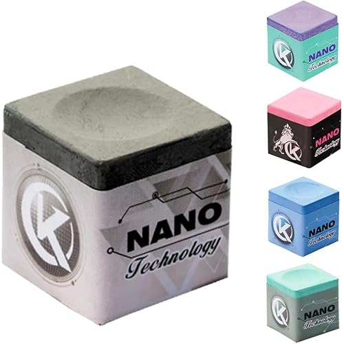 KONLLEN Pool Cue Chalk Nano Technology Billiard Chalk for Professional Tournament Dedicated Pool Chalk (Outstanding Performance, Reduce Miscue, Durable)