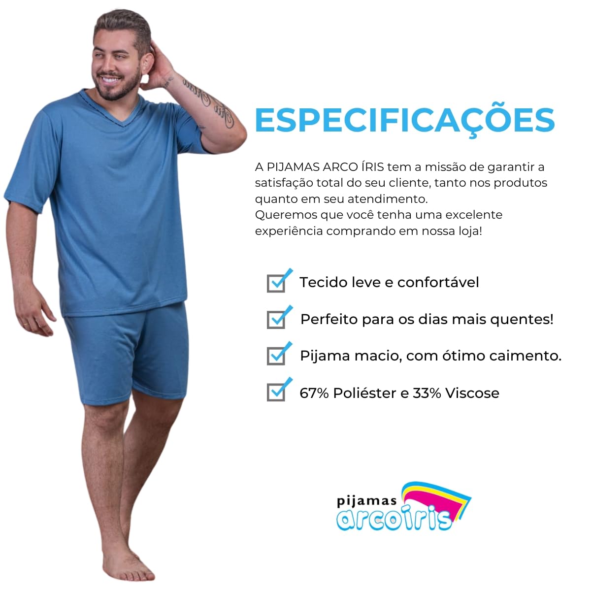 Pijama Masculino Verão Com Manga Curta E Bermuda Malha Pv em promoção! Veja a oferta e mais achadinhos de Moda íntima 4 Hoje é o melhor dia para comprar Pijama Masculino Verão Com Manga Curta E Bermuda Malha Pv com aquele preço maroto! Promoção! Aproveite a oferta! 4
