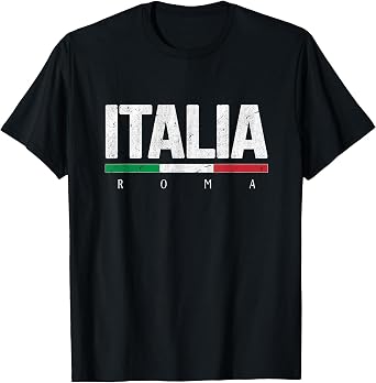 Rome Italy T-Shirt Italian Flag Italia Tourist Roma Souvenir T-Shirt
