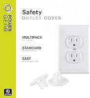 Vista 3 de Power Gear Cubiertas para Enchufes a Prueba de Bebés Cubiertas de Enchufes a Prueba de Niños para Enchufes Eléctricos Fácil Instalación Cubiertas