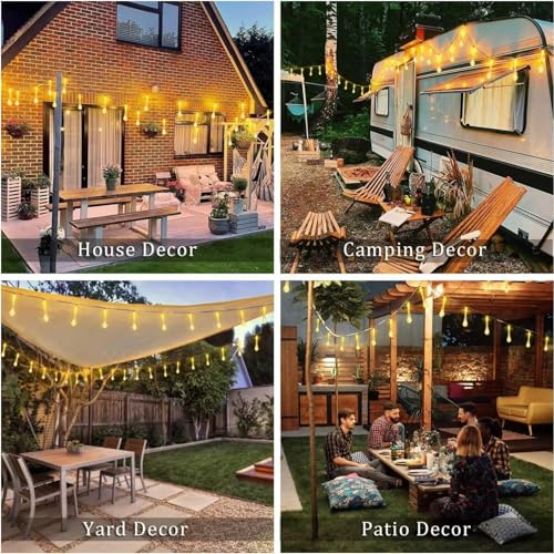 Image of One94Store Drop Light - 14 LED, 3 Meter Warm White - Waterproof Decorative String Fairy Lights for Indoor /Outdoor, Garden, Diwali, Christmas, Wedding, Party & Festival Decoration (Pack of 5)