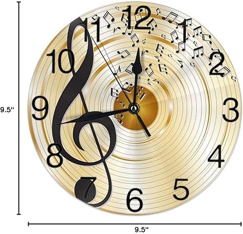 Vista 111 de KiuLoam Reloj de pared redondo de elefante africano, silencioso, sin tictac, funciona con pilas, fácil de leer para estudiantes, oficina, escuela