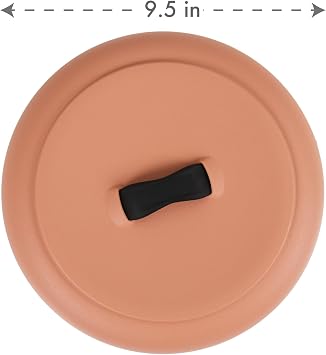 Dexas Durable Microwavable Tortilla Warmer XL 9.5 Inches, Terra Cota Color, Perfect for Warming Tortillas, Bread, Pancakes, Cornbread
