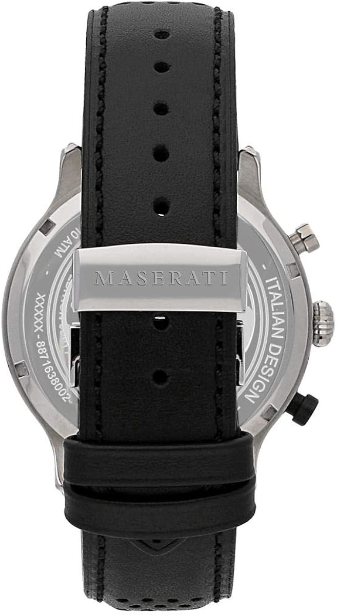 Maserati Orologio da uomo, Collezione LEGEND, in acciaio, cuoio, con portachiavi - R8871638002 Maserati Orologio da uomo, Collezione LEGEND, in acciaio, cuoio, con portachiavi - R8871638002