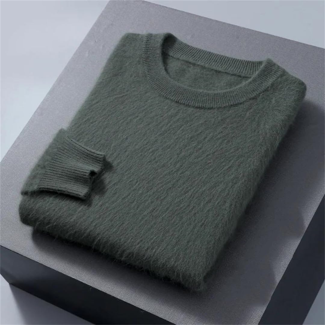 Maglione da uomo in cashmere con scollo rotondo in maglia invernale a maniche lunghe
