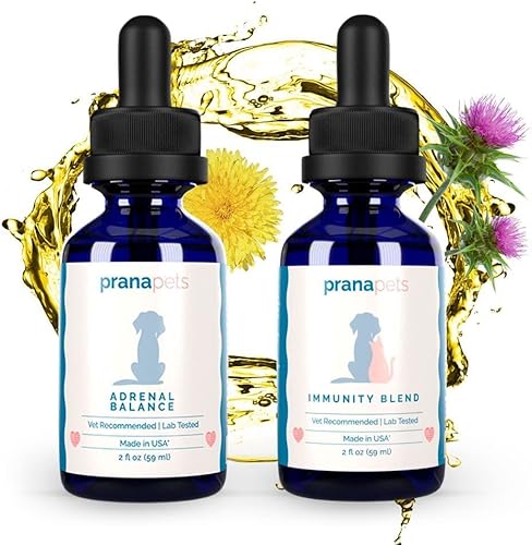 Equilibrio suprarrenal para perros con Cushing's & Immunity Blend (anteriormente C-Support) Suplemento para perros y gatos