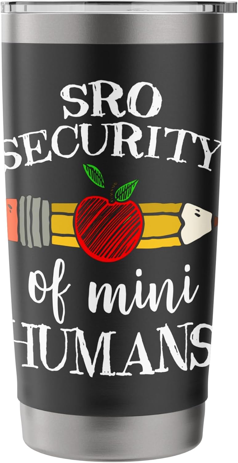 SRO Security of Mini Humans Office Team Gifts Stainless Steel Insulated Tumbler