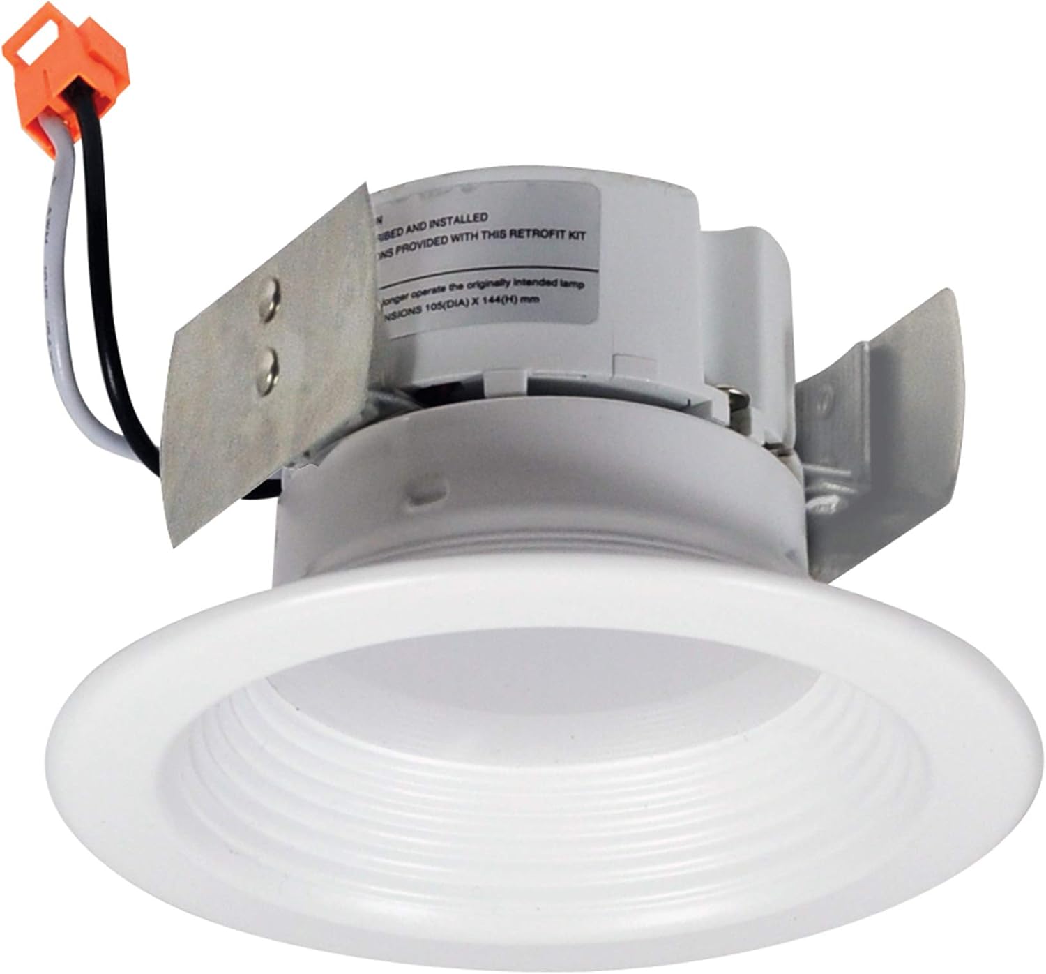 Nora NOX-432 4" Onyx, Round LED Baffle (White)