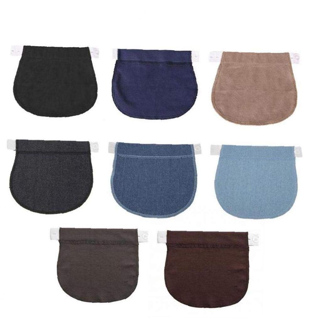 5 Pièces Elargisseur Pantalon, Rallonge Bouton Pantalon, Réglables Extension de Bouton éLastique en Caoutchouc, Bouton Pantalon pour Extension Pantalon Grossesse, Pour Jeans, Pantalons, Chemises