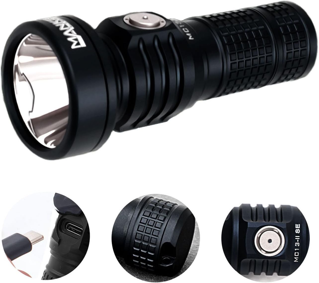 Manker MC13 II SE Rechargeable EDC Flashlight,6Moder Bright Small Flashlight 4000 Lumens,600 Meters,IP67 ,Multiple Modes Pocket Light for Home,Camping,and Emergencies (Sand, MC13 II SE Flashlight)