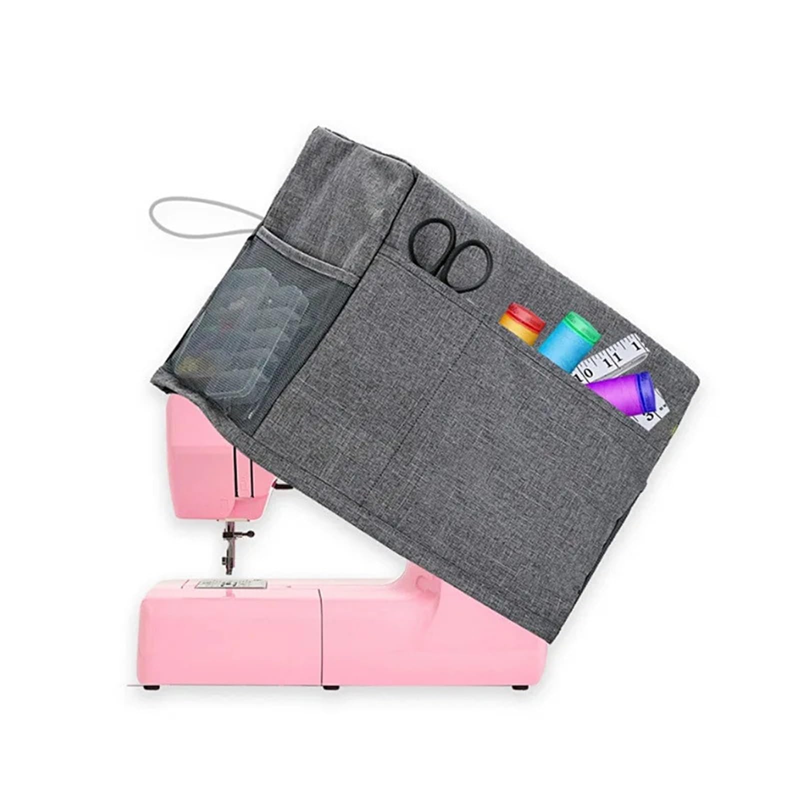 Bolsa para Máquina De Coser Bolsa for máquina de Coser, Cubierta for Coser en el hogar, Bolsa de Almacenamiento for Herramientas de Costura, Funda for máquina de Coser(Gray)