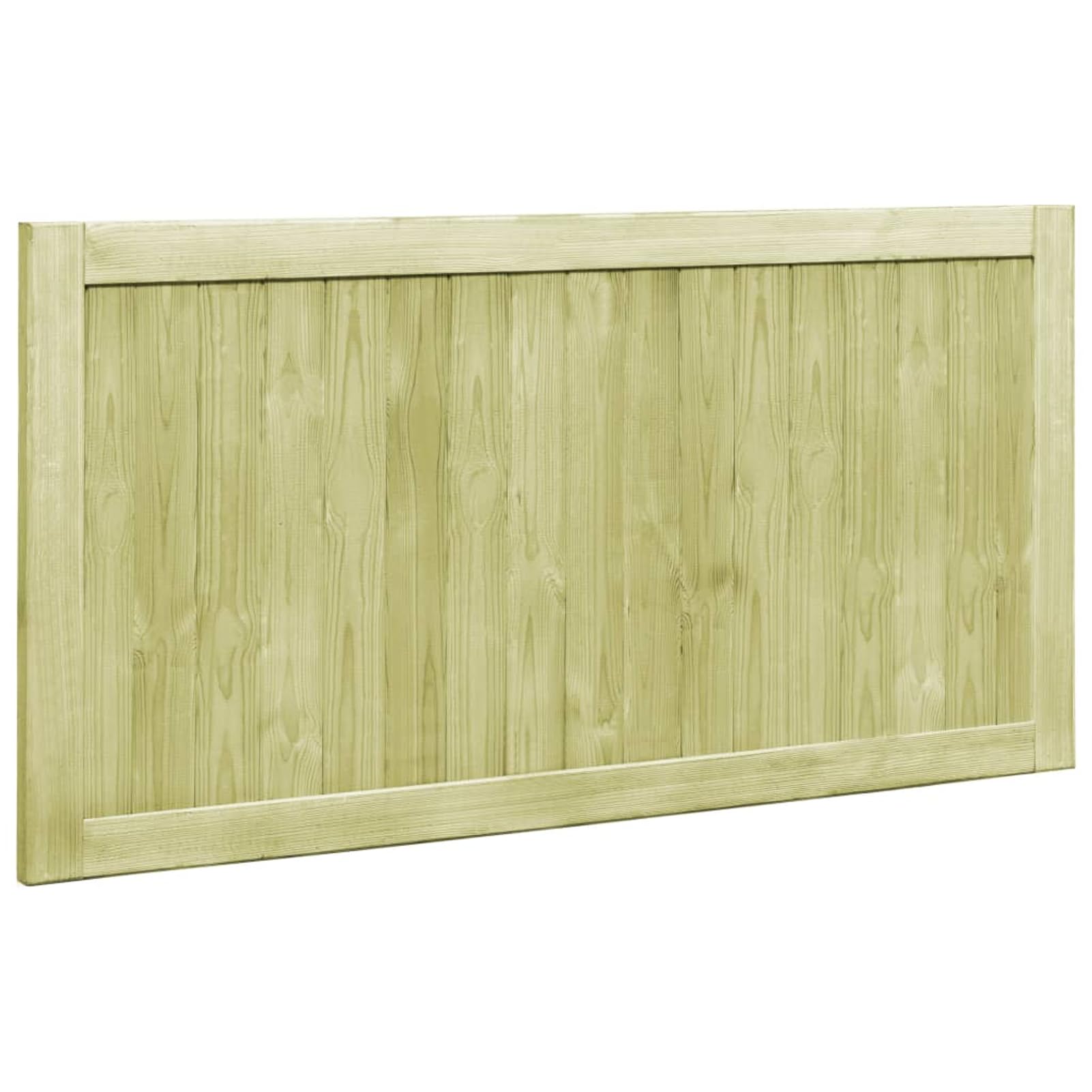 Homgoday Rustikales Kiefernholz-Gartentor, 150 x 75 cm, grün imprägniert, für sichere Eingänge Model45338
