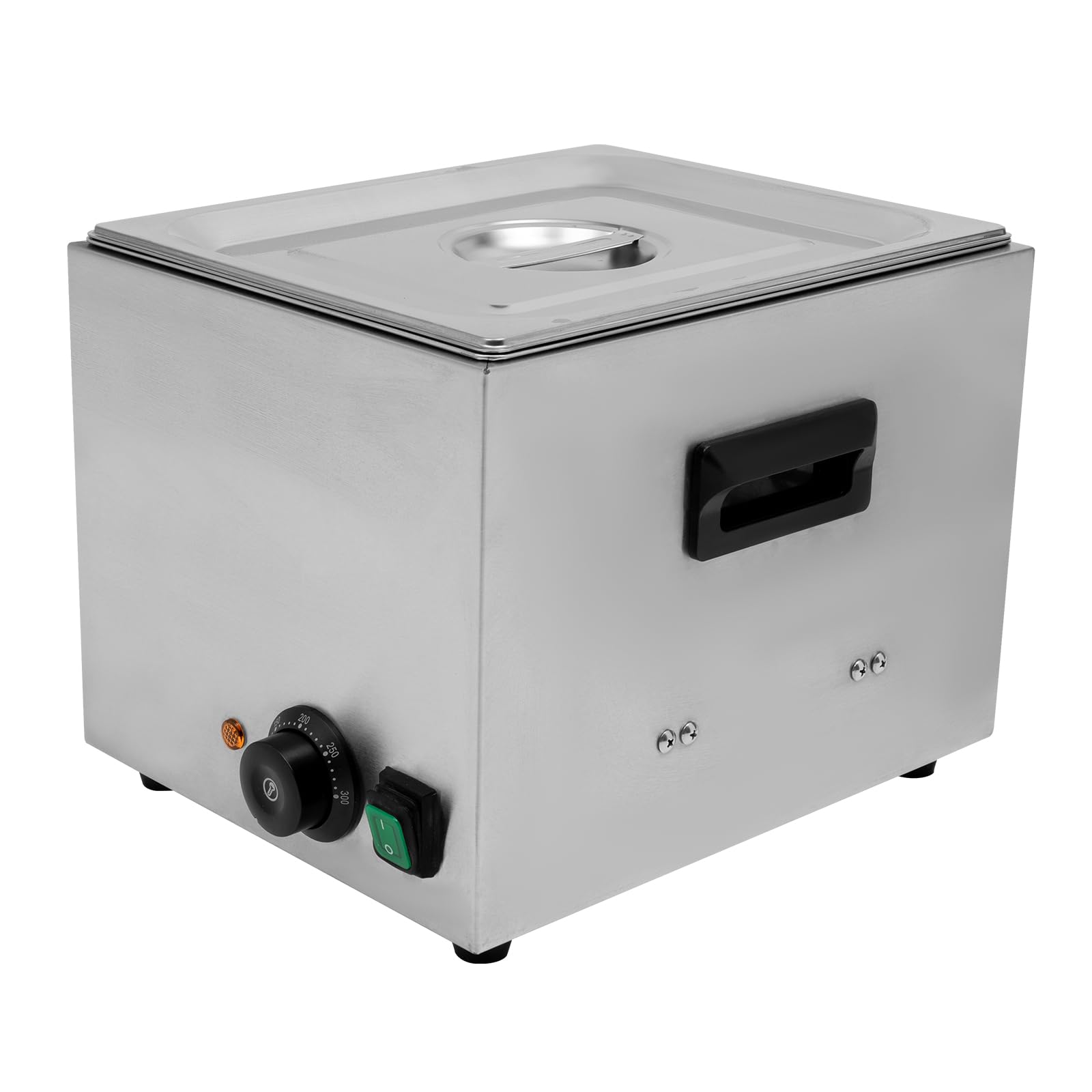 HUSPOO Elektrischer Würstchenwärmer 10L, 1300W, Edelstahl, 50-300°C Regelbar – Ideal Für Imbiss, Buffet & Catering