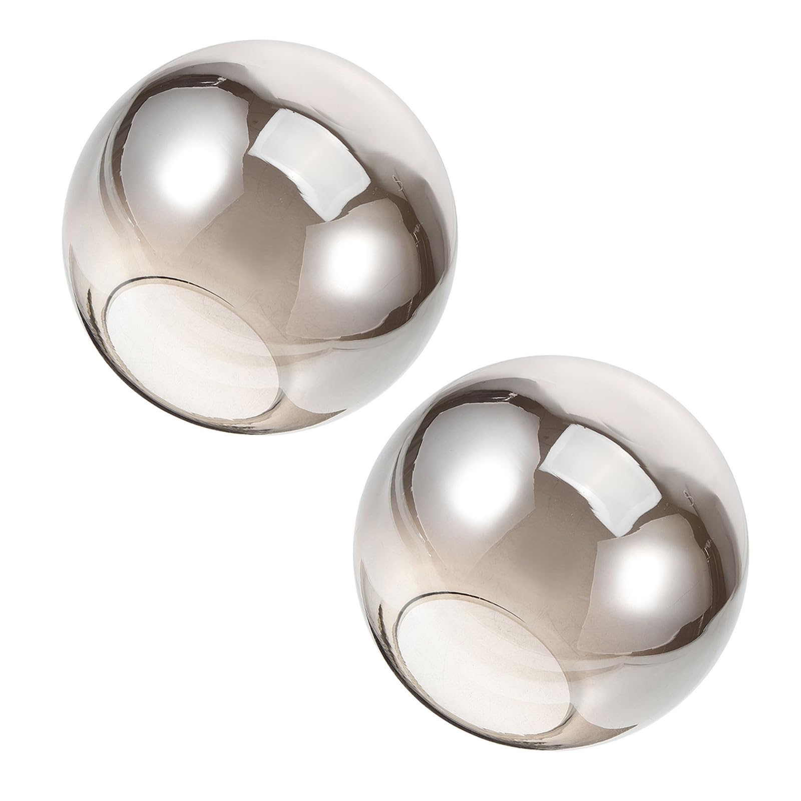 2 Piezas Pantalla de Lámpara Colgante 15cm, Vidrio Esférico