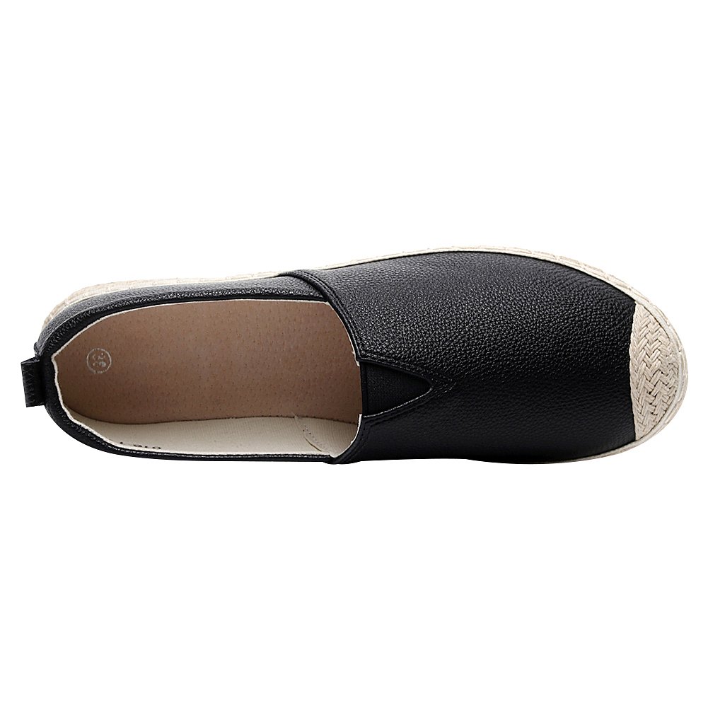 ANUFER Mujer Comodidad Plano Zapatos de Tenis Low-Top Ponerse Alpargatas Zapatillas
