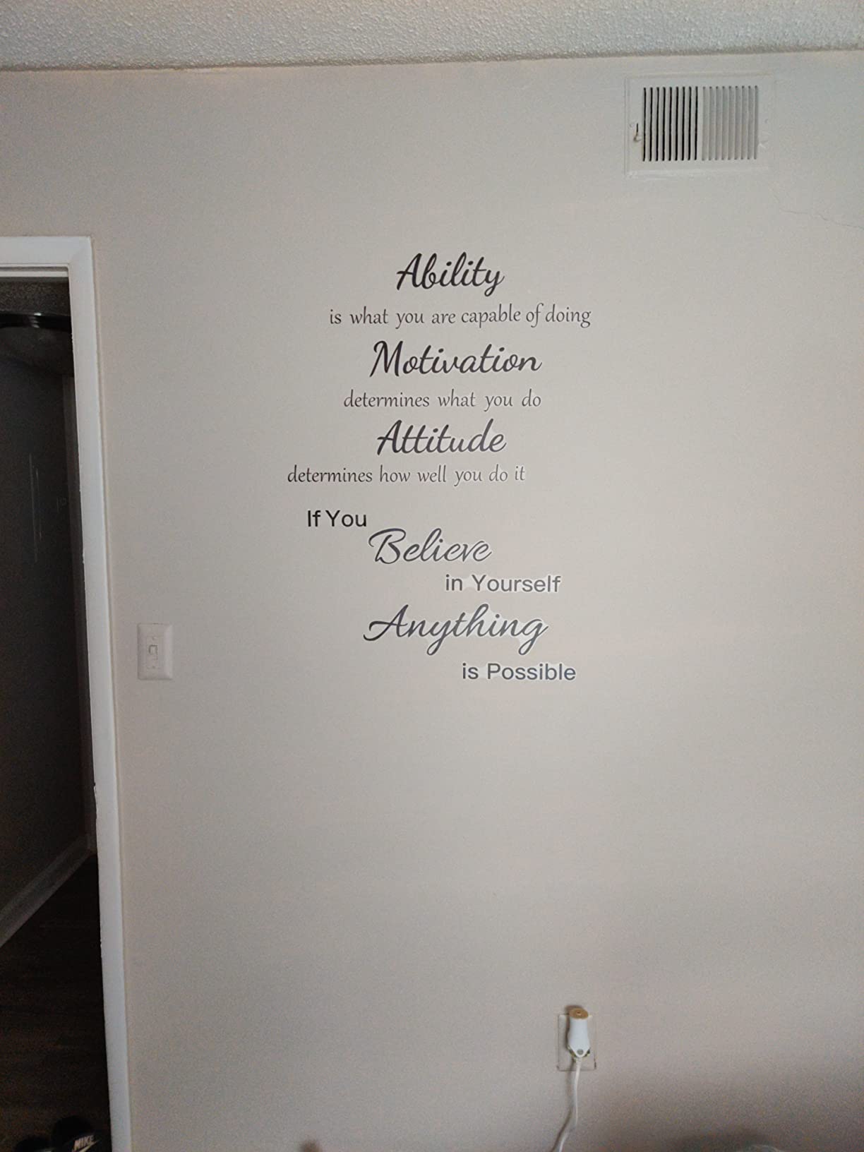 $1/mo - Finance 2 Sheets Vinyl Wall Quotes Stickers Ability Motivation ...