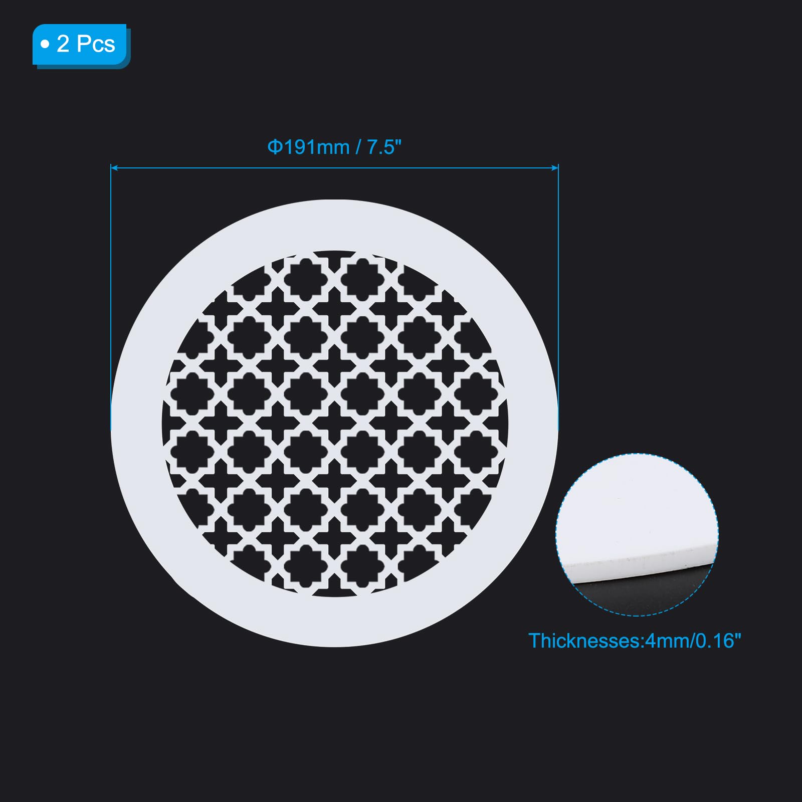 PATIKIL Air Vent Cover Grille for 5.5" Duct Opening - Image 2