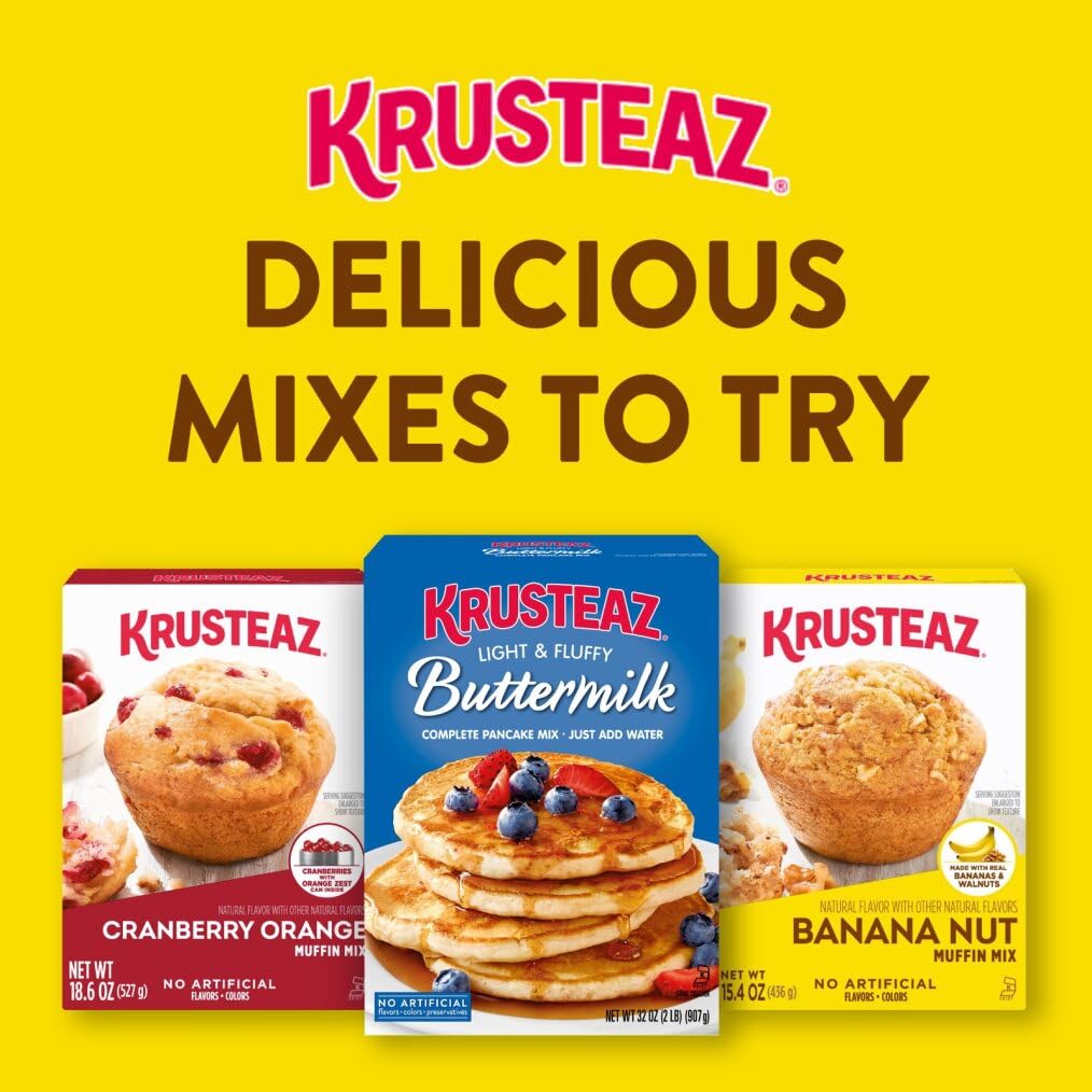 Krusteaz Banana Quick Bread Mix, hergestellt mit echten Bananen, 425 ml Boxen (12 Stück)