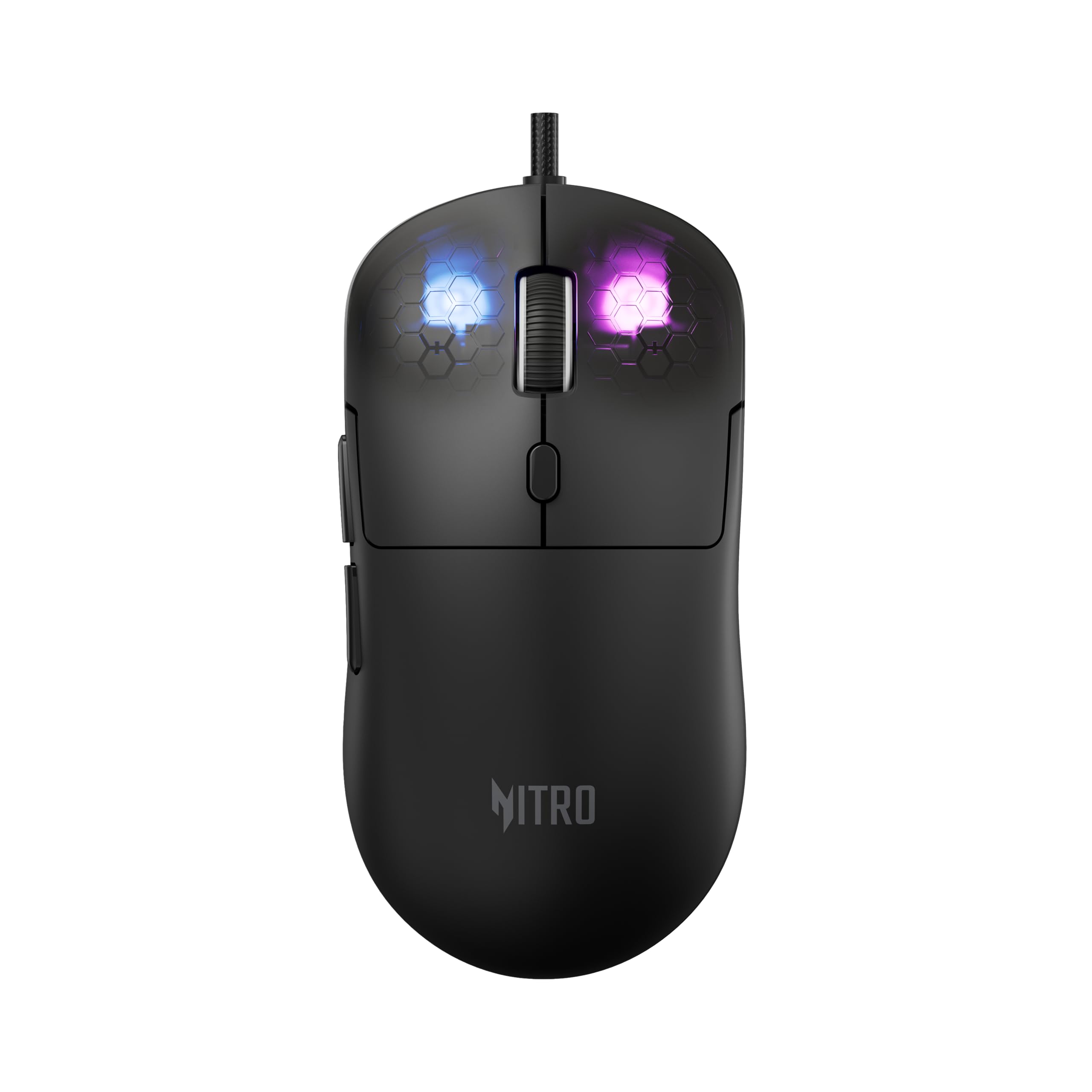 Acer Nitro 7 Wired Gaming Mouse | 7-Button RGB Lighting | 1200–12400 DPI Sensor | 1000Hz Polling Rate | 1.5M Paracord Cable | 50M Click Switches | Lightweight 79g | PC/Laptop Compatible – Black-image-46