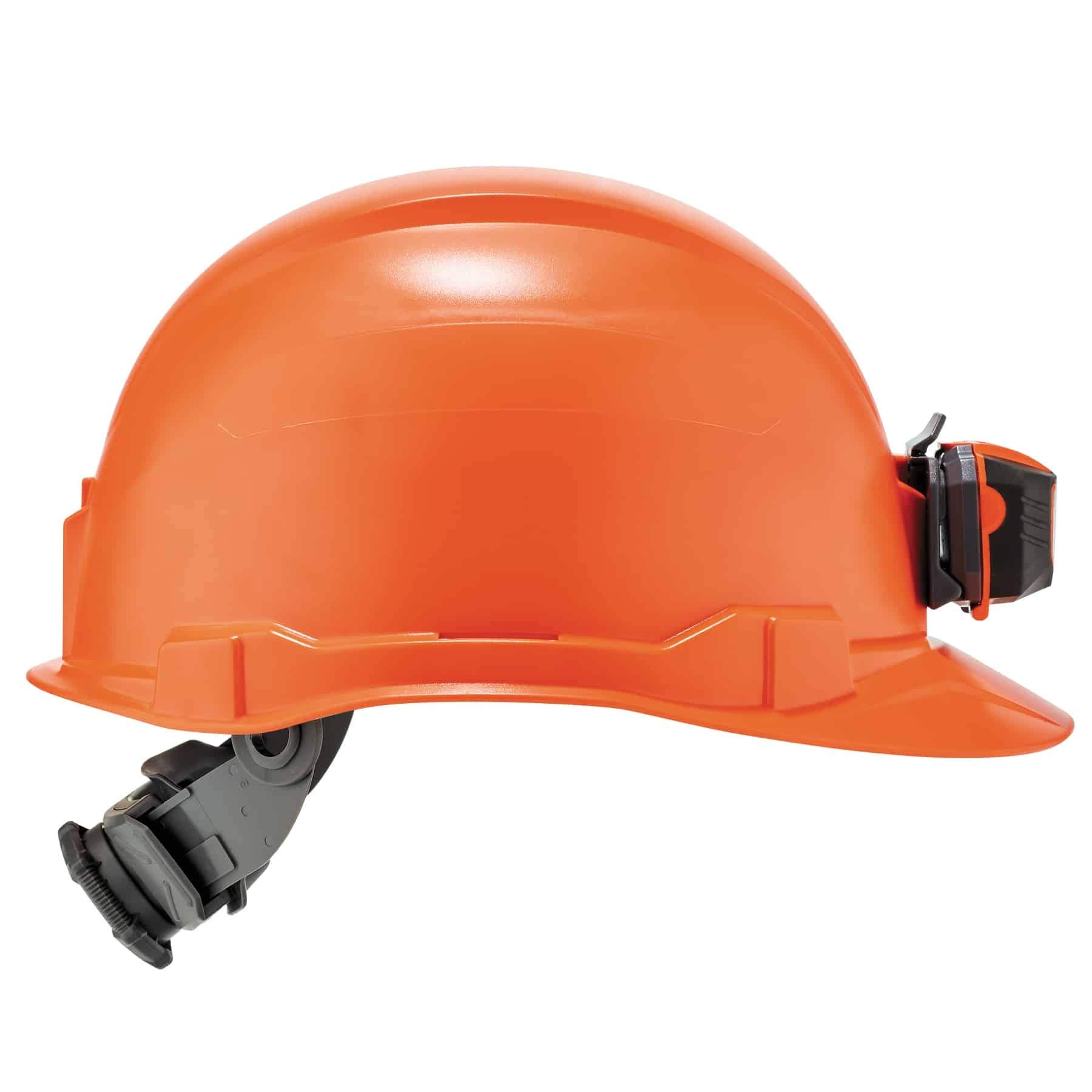 Ergodyne Skullerz 8970LED - Casco Duro con luz, Estilo Gorra, suspensión de trinquete, Clase E, Color Naranja
