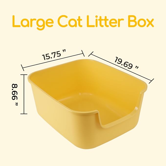 Caja sanitaria para gatos grande de plástico gris miniatura 6