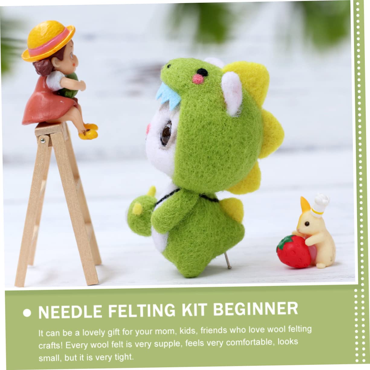 SHINEOFI 6sets Kit Di Feltro Per Animali Di Materiale Per Con Istruzioni Inglese Per Iniziare Creare Con Accessori Completi Per Feltro Adatto Decorazioni e Attività Creative