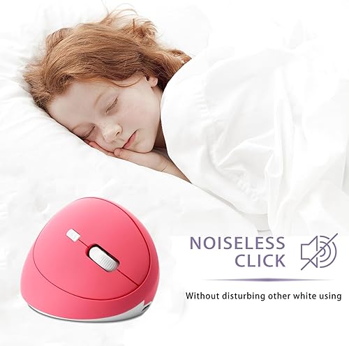 Miniatura 6 de Super Space Ratón inalámbrico vertical, mouse ergonómico recargable, 6 botones de 400 mAh con 80012001600 DPI ajustable, compatible con