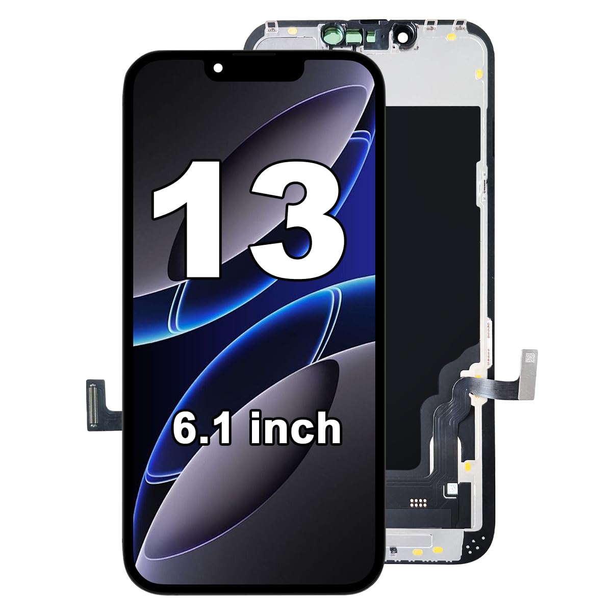 Amazon.co.jp: iPhone 13 画面交換 6.1インチ、フルHD LCD