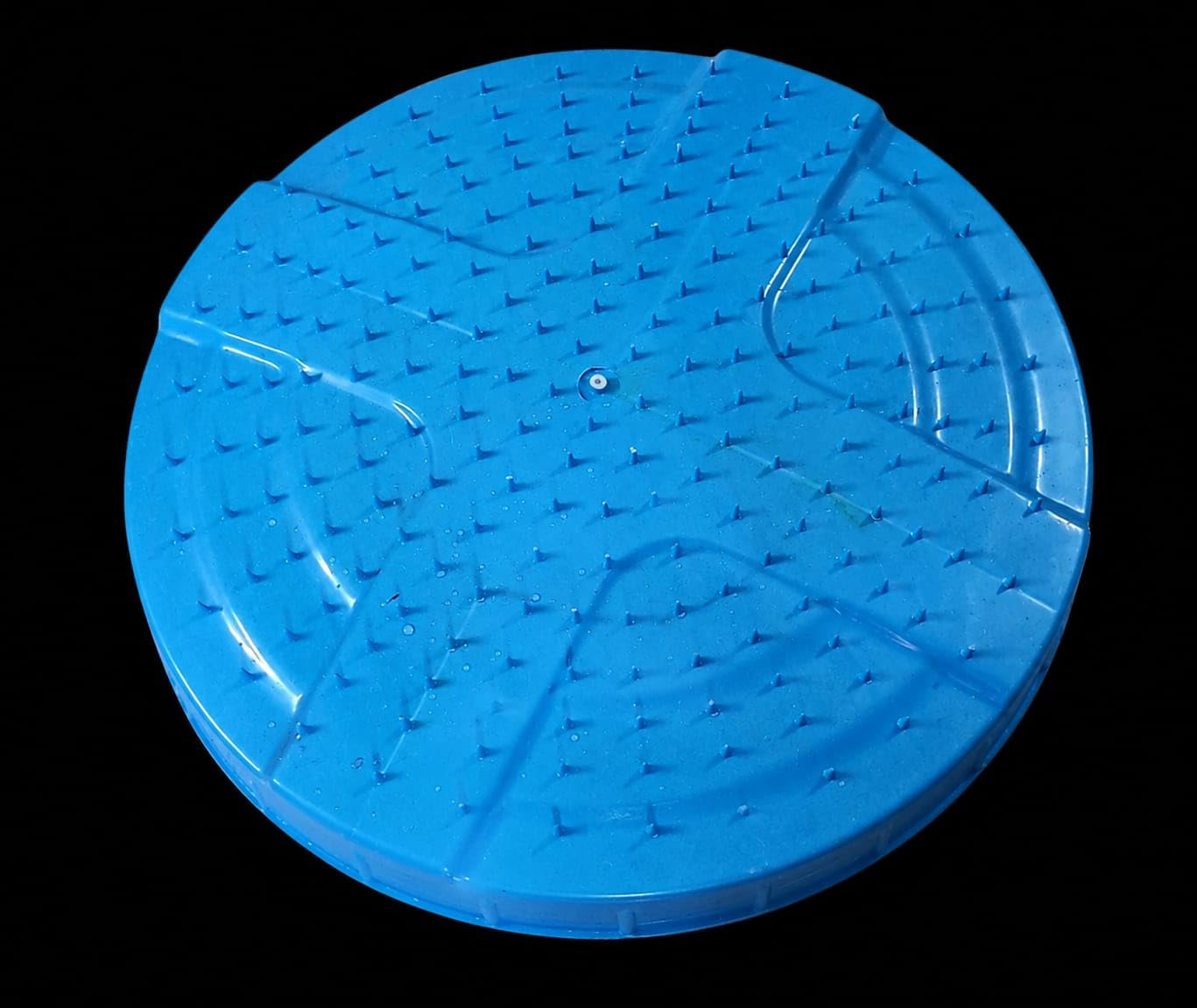 Monkey safe Water Tank lid | Open Water Tank cover| Flush Tank Lid | Water tank lid replacement lock type SIZE 18" inner diameter (pack of 1) Blue-image-18