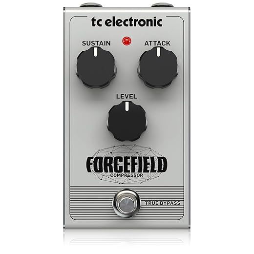 TC Electronic FORCEFIELD COMPRESSOR Classic Compressor/Limiter Pedal with Endless Sustain