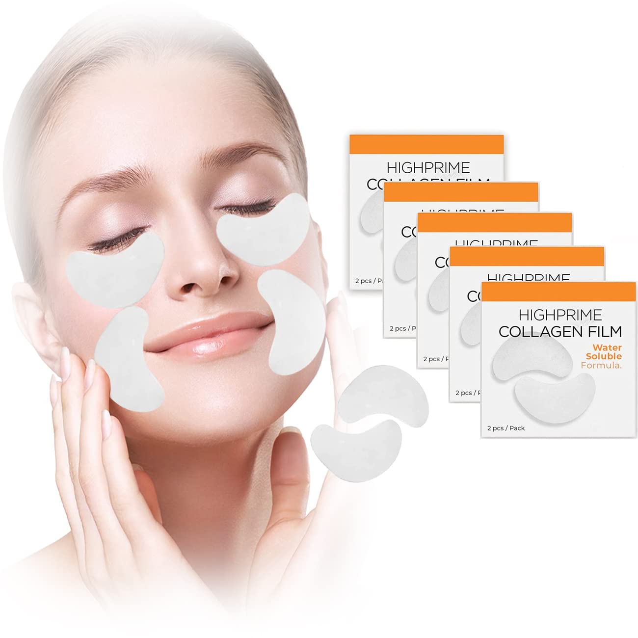 DERMANCE Korea Highprime Collagen Soluble Film, Lighten Dark Circles and Bags Under the Eyes