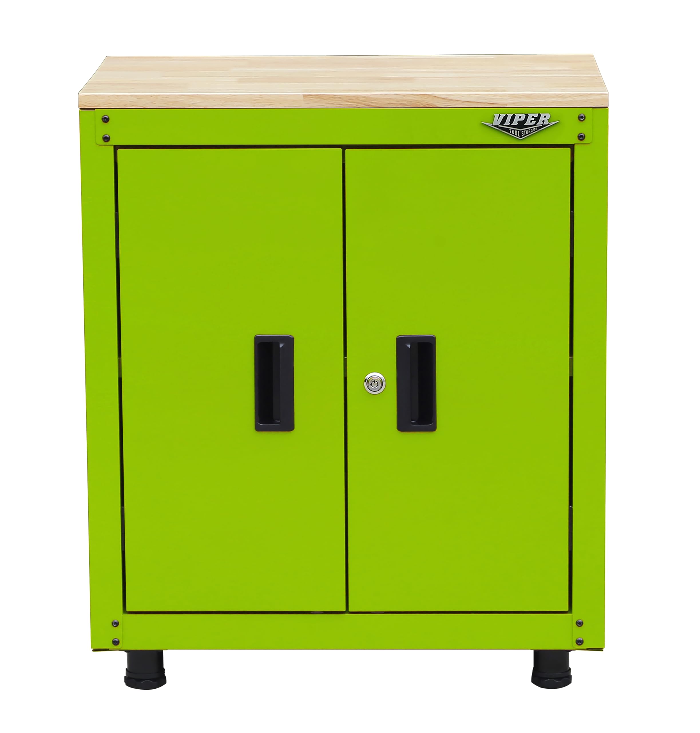 Viper Tool Storage 28-Inch Base Cabinet with Butcher Block Top