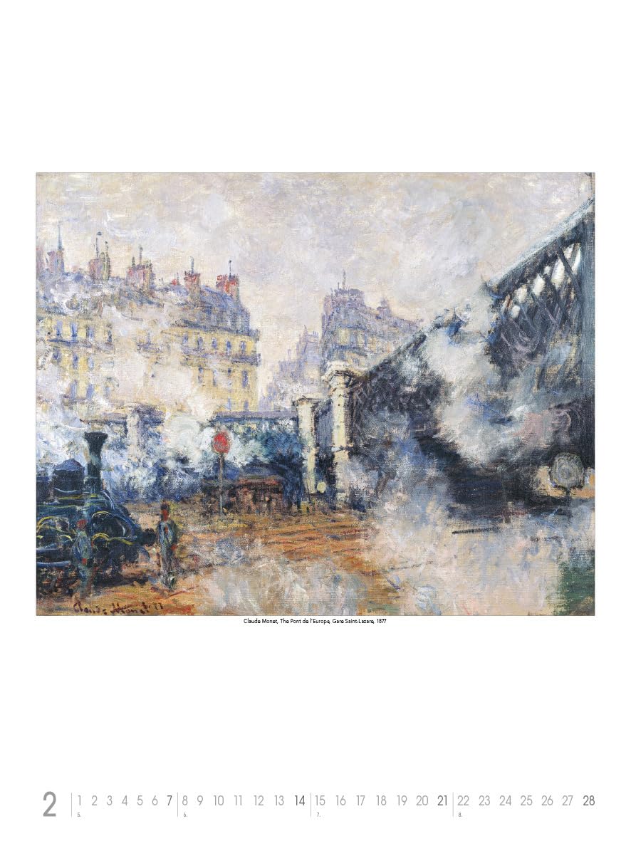 Claude Monet 2027: Kunstkalender 42x56 cm mit Meisterwerken des Impressionismus und sprachneutralem Kalendarium