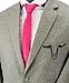 Knighthood Men's Matte Black Power Wing With Hanging Chain Brooch Black
