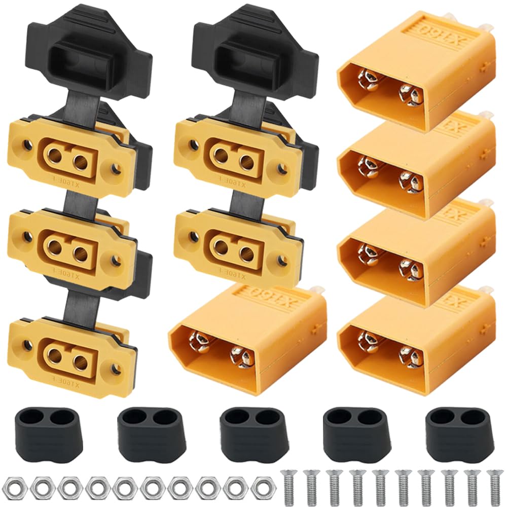 Tbest Prise Multicopter 5 Paires de Connecteurs Mles Femelles Montables XT60E-M + XT60 pour Tbest Prise Multicopter 5 Paires de Connecteurs Mles Femelles Montables XT60E-M + XT60 pour