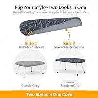 Vista 5 de SAVUK Tabla de planchar de mesa con patas plegables, tabla de planchar pequeña y pequeña con cubierta de almohadilla de algodón resistente, encimera