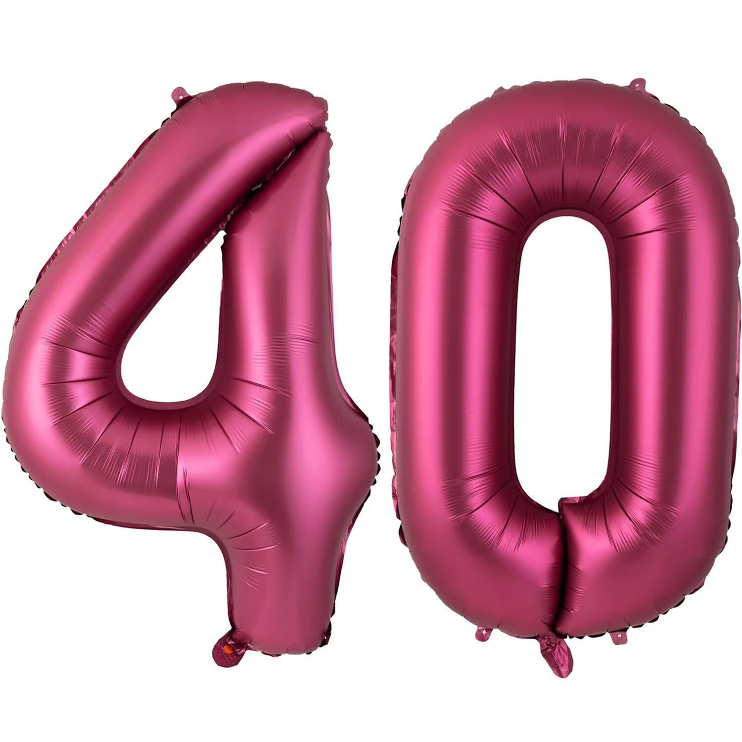 40 Inch Burgundy 40 Balloon, Wine Red Number 40 Balloons, Burgundy Large Foil Number Balloons, Birthday Wedding Anniversary Baby Show Party Decoration — image 1