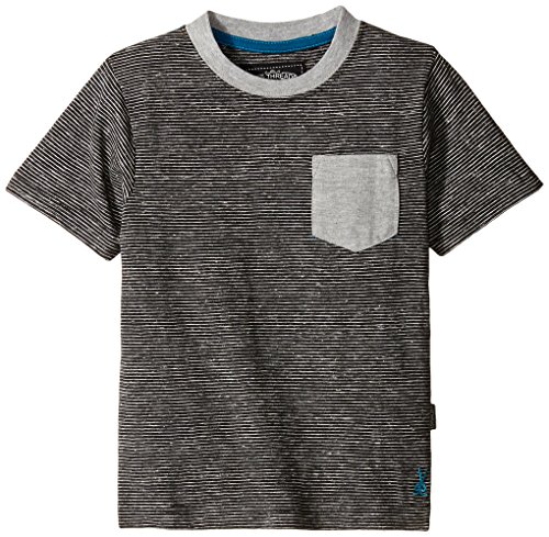 Nine Threads Big Boys' Melange Striped Pocket T-Shirt