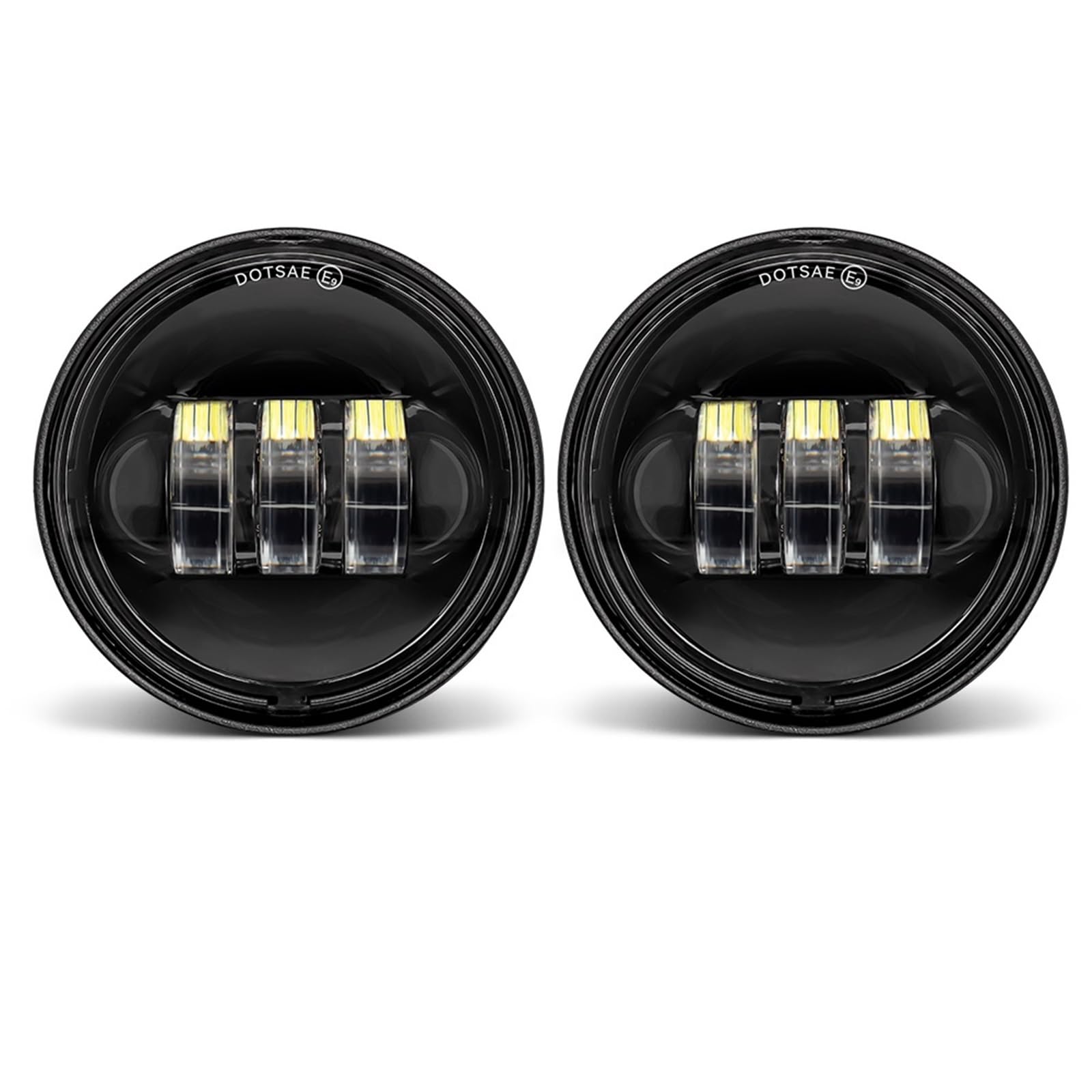Faro Moto Fendinebbia Halo 4,5" Per Road King LED Fendinebbia | Luce ausiliaria fendinebbia a LED per moto 4,5 pollici per moto Classic per Road King Per fendinebbia a LED 4,5 pollici