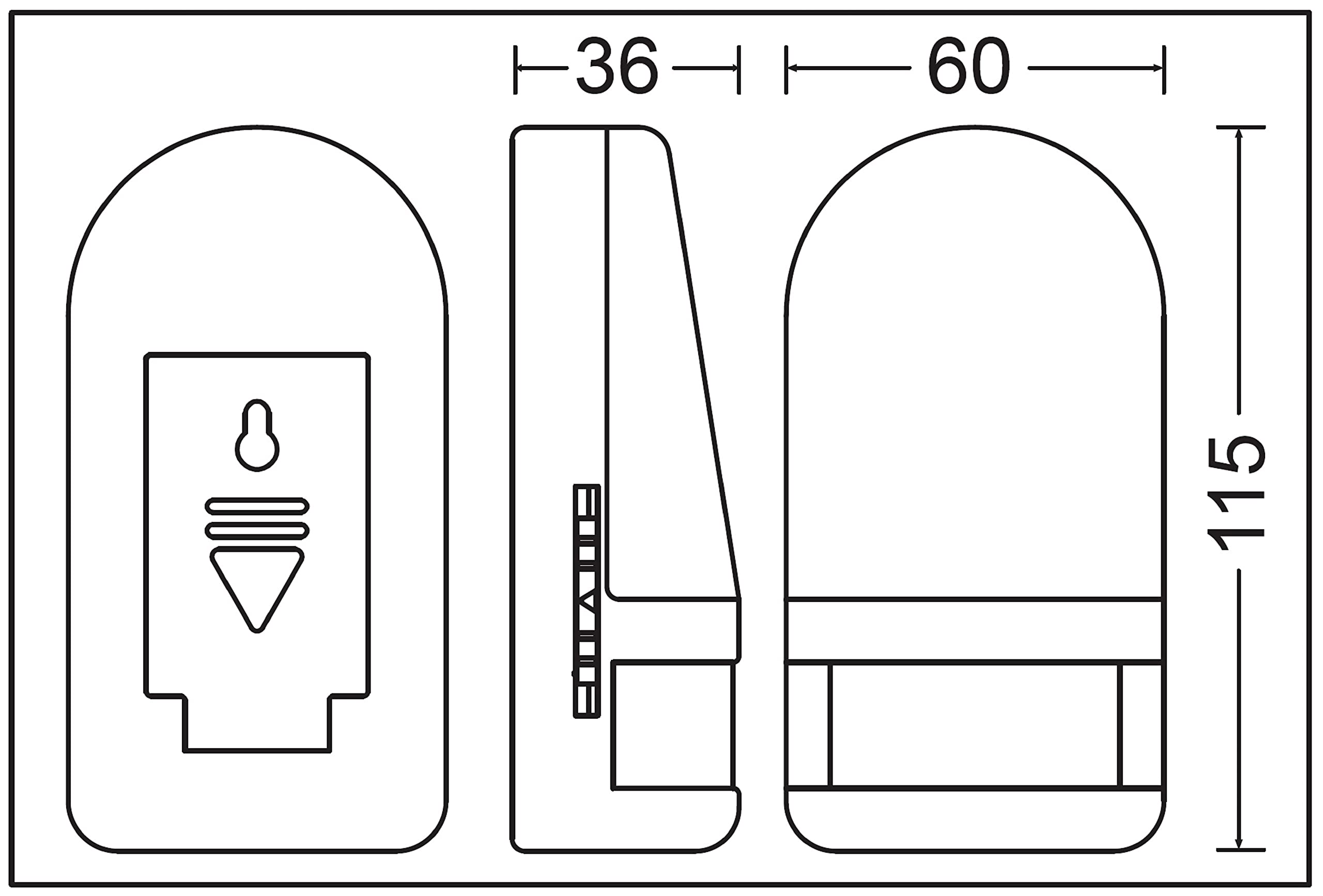Trango 2er Set LED Nachtlicht Mit Bewegungsmelder - USB-aufladbar Warmweiß