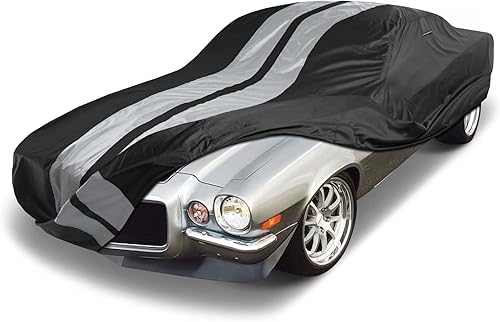 iCarCover Funda de automóvil personalizada para Chevy Camaro 1967-1973, impermeable, para todo tipo de clima, lluvia, nieve, UV, protector solar