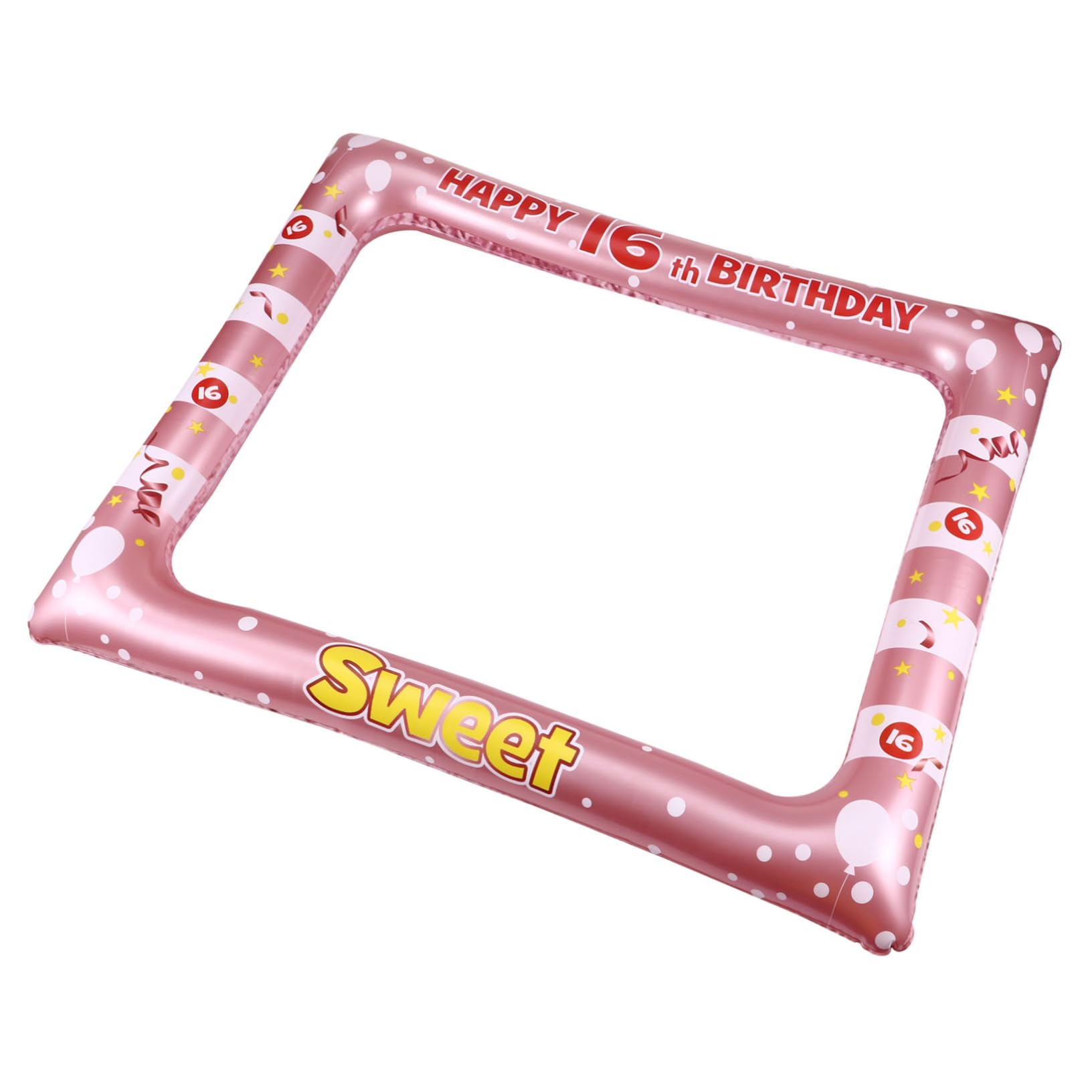 Amosfun 3 Pcs Accessoires d'anniversaire Accessoires De Fête PVC Cadre Fête d'anniversaire Cadre Cadre pour Anniversaire PVC Booth Cadre Fête