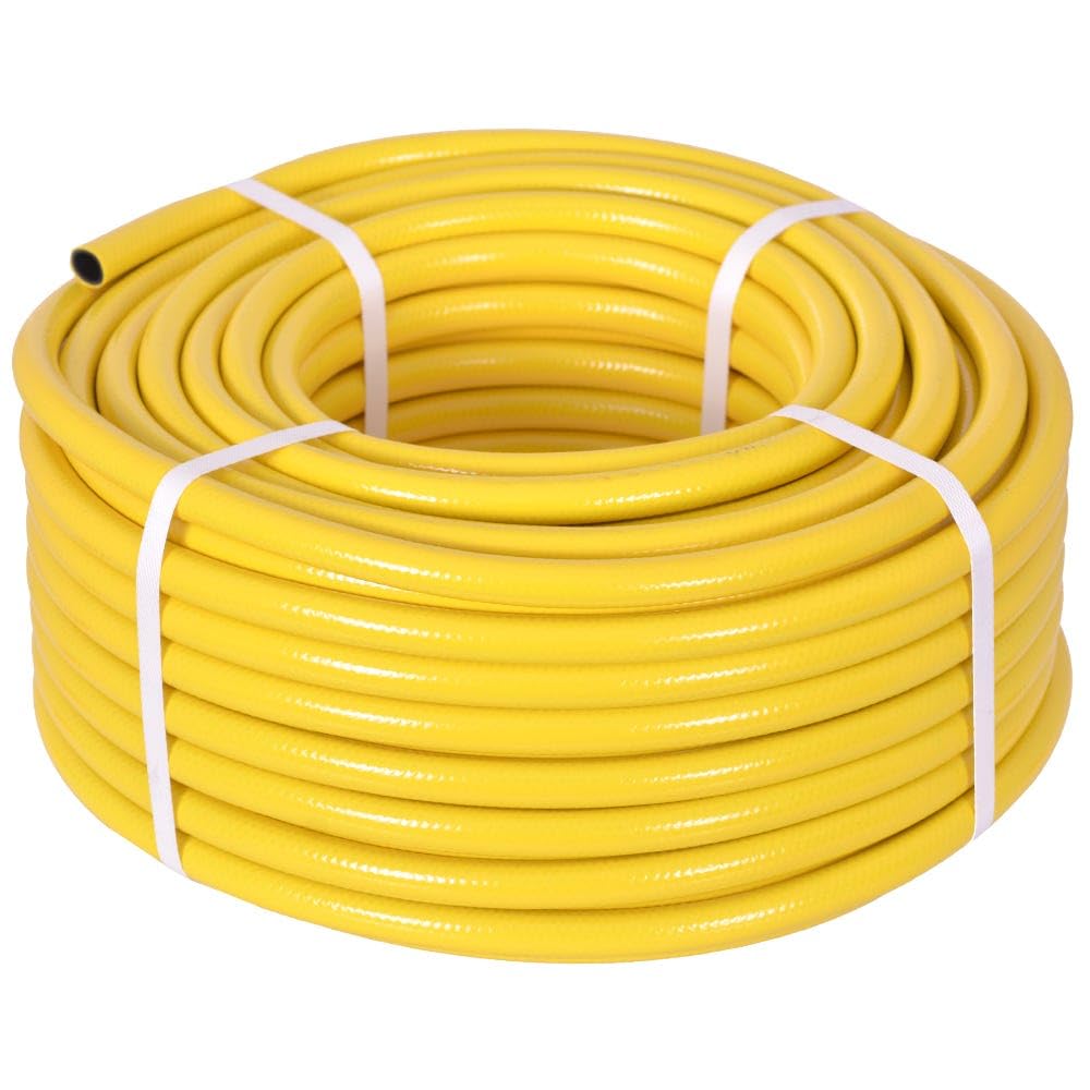 HydroSure Flexible Garden Hose Pipe Yellow 13mm x 50m | Durable Reinforced Water Line for Domestic Irrigation, Kink Resistant UV Protected Outdoor Hose — image 1