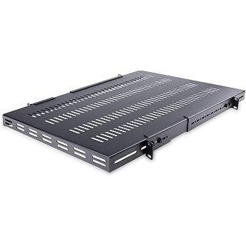 StarTech. com 1U Adjustable Vented Rack Shelf - 150kg - 49.5 to 97.4 cm