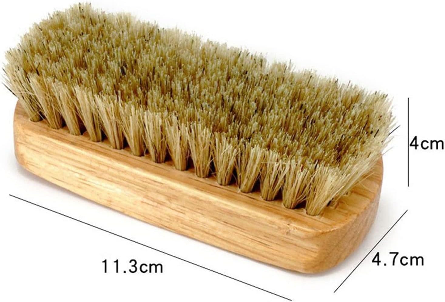 Household Cleaning Brushes Boot Brush Cleaner Shine Shoe Bristles with Wood Handle Household Cleaning Tools & Accessories Brushes Random(Brown)